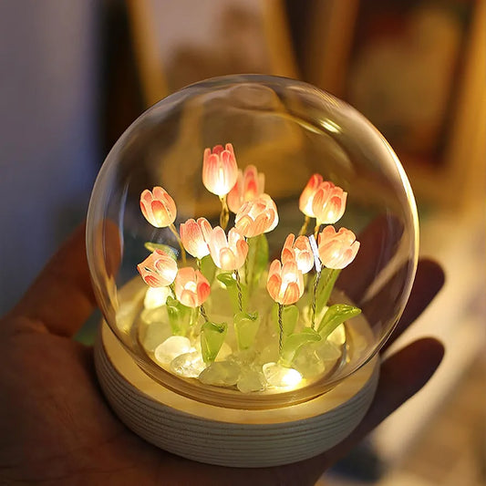 Tulip Night Lamp, DIY Flower Lamp
