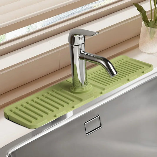 Silicon Faucet Mat, Sink Organizer