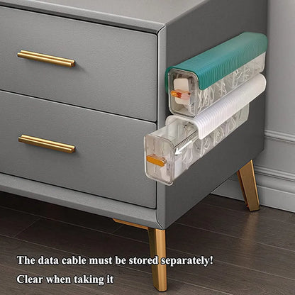 Wall Mounted Multifunctional Socks and Undergarments Organizer with Six grid Cells(Comes with Free Self Adhesive Wall Hook)