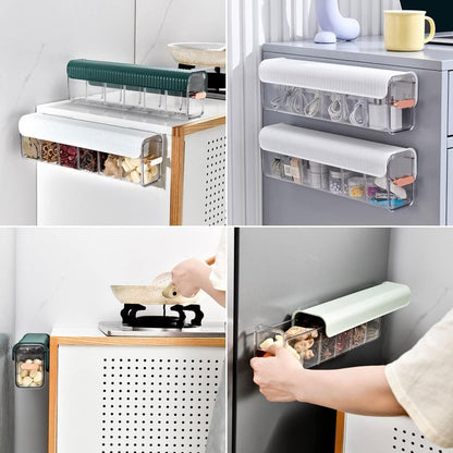 Wall Mounted Multifunctional Socks and Undergarments Organizer with Six grid Cells(Comes with Free Self Adhesive Wall Hook)