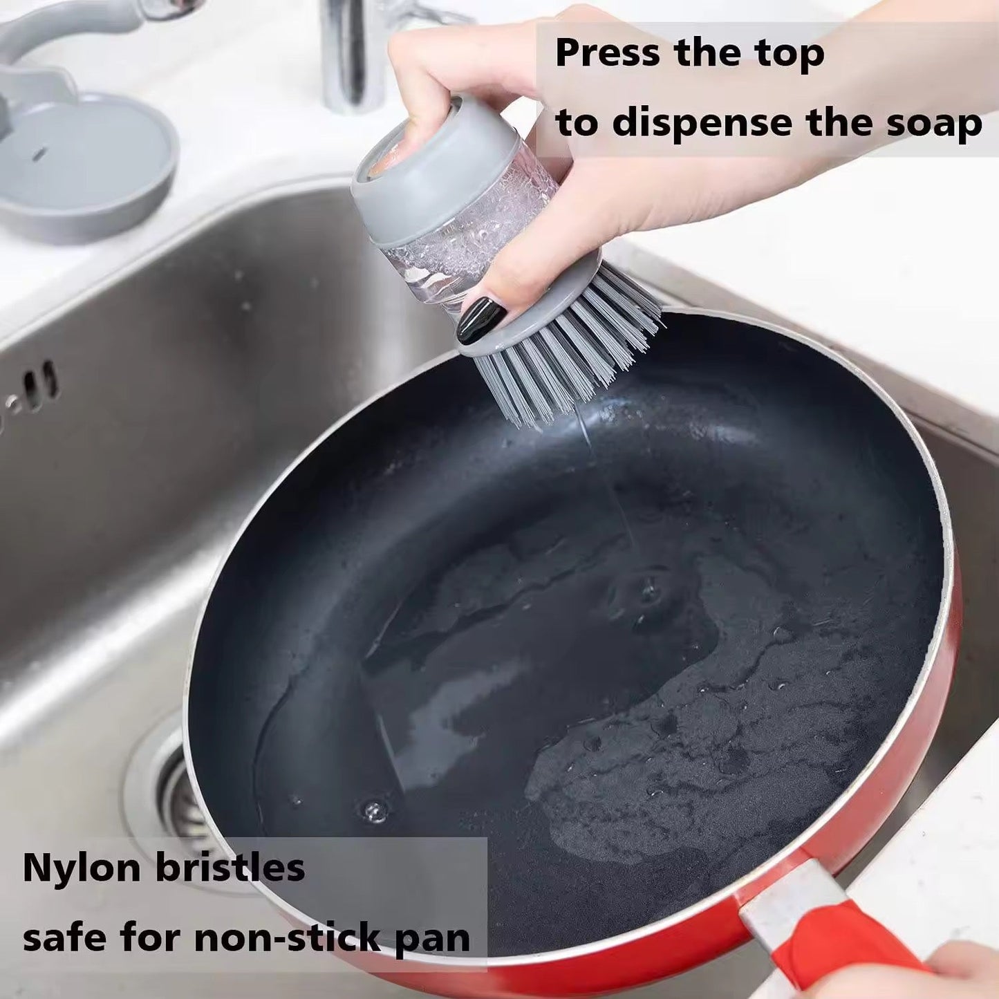 Automatic Kitchen Cleaning Smart Soap Brush