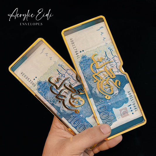 Premium Acrylic Eidi Envelops for Eid Gift