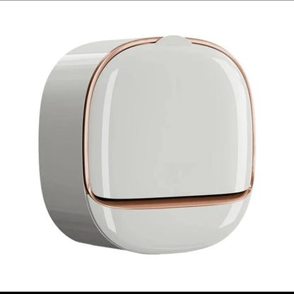 Wall Mounted Soap Holder with Lid and Tray(Comes with Free Self Adhesive Wall Hook)