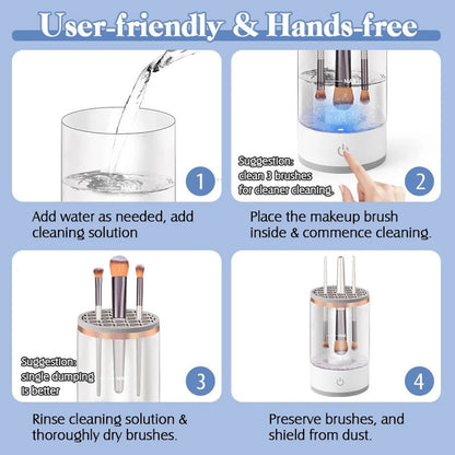 Electric Rechargeable Makeup Brush Cleaning Tool