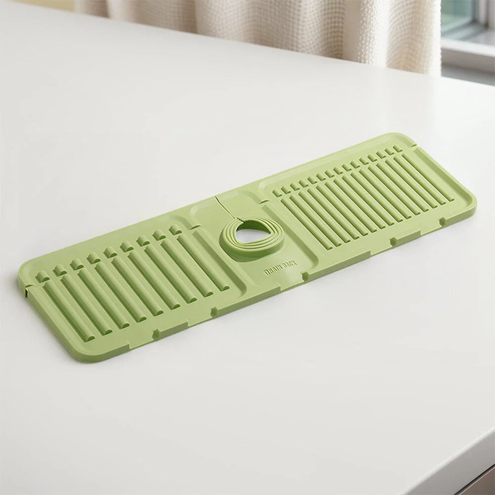 Silicon Faucet Mat, Sink Organizer