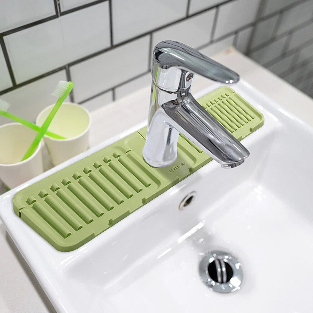 Silicon Faucet Mat, Sink Organizer